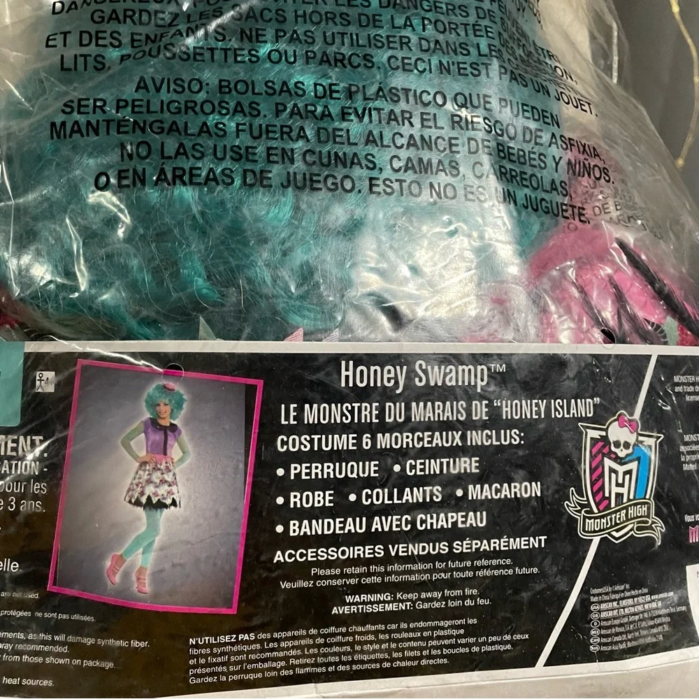 Monster High Honey Swamp Costume- Small 4-6